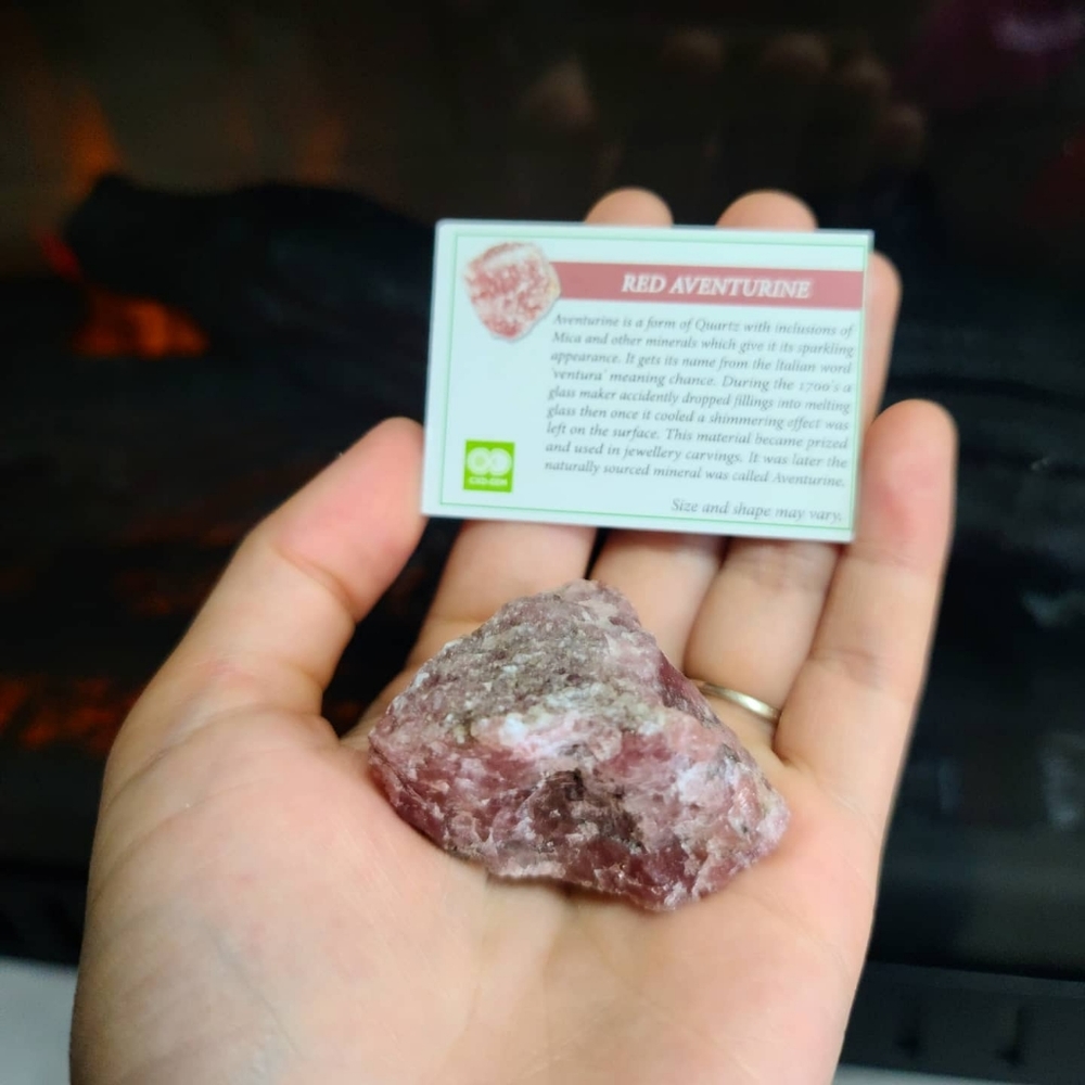 Natural Raw Red Aventurine (Strawberry Quartz)